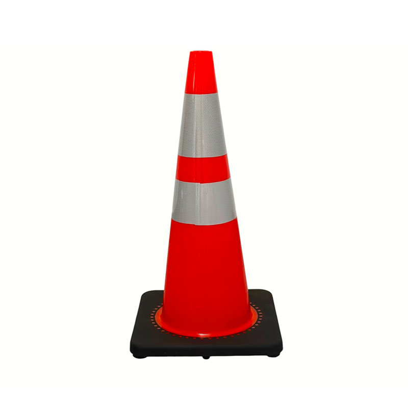 High-Elasticity PVC Traffic Safety Cone with Optional Weighted Rubber Base for All-Weather Road Control and Hazard Isolation