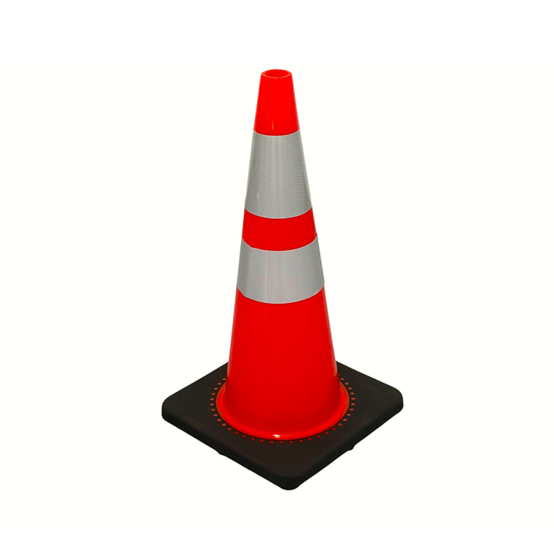 High-Elasticity PVC Traffic Safety Cone with Optional Weighted Rubber Base for All-Weather Road Control and Hazard Isolation