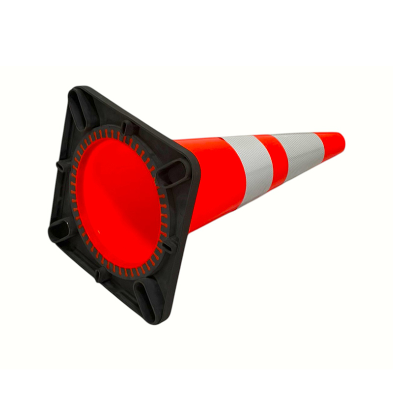 High-Elasticity PVC Traffic Safety Cone with Optional Weighted Rubber Base for All-Weather Road Control and Hazard Isolation