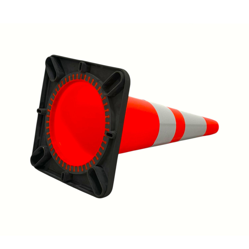 High-Elasticity PVC Traffic Safety Cone with Optional Weighted Rubber Base for All-Weather Road Control and Hazard Isolation
