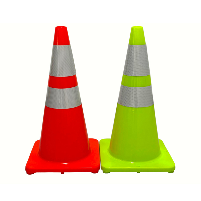 High-Elasticity PVC Traffic Safety Cone with Optional Weighted Rubber Base for All-Weather Road Control and Hazard Isolation