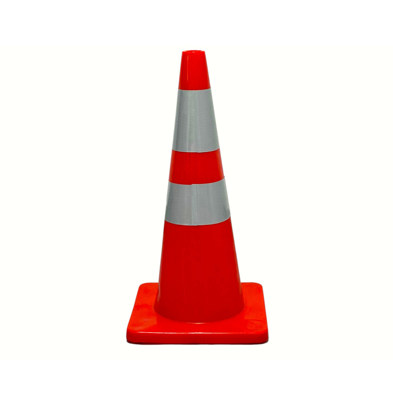 High-Elasticity PVC Traffic Safety Cone with Optional Weighted Rubber Base for All-Weather Road Control and Hazard Isolation
