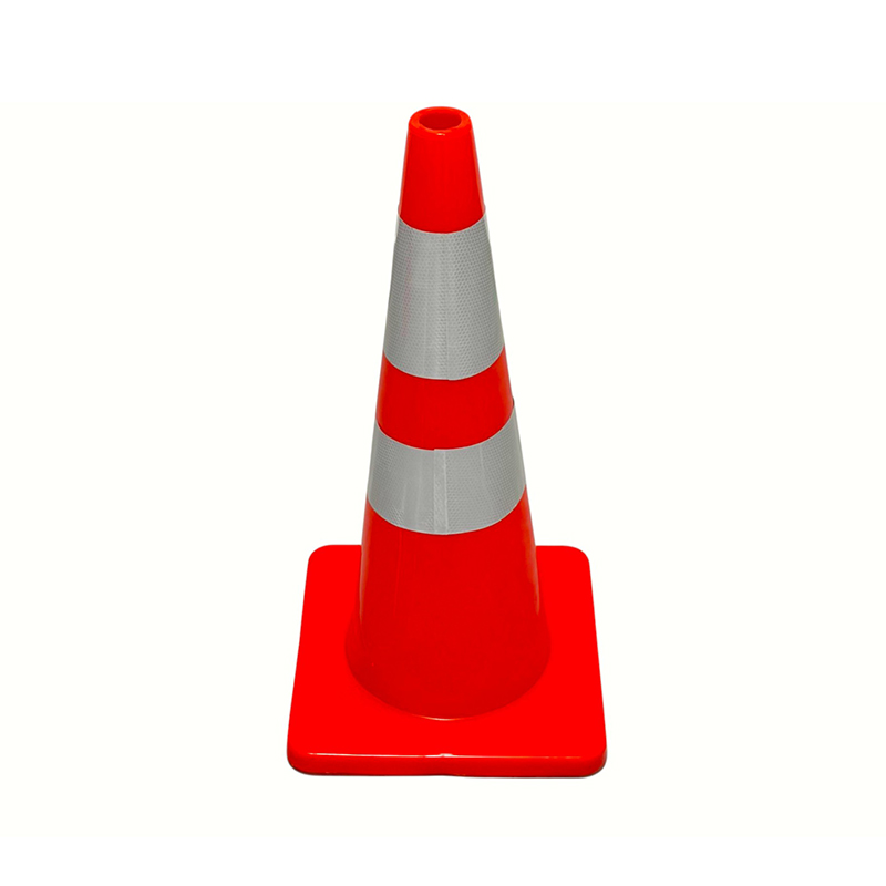 High-Elasticity PVC Traffic Safety Cone with Optional Weighted Rubber Base for All-Weather Road Control and Hazard Isolation