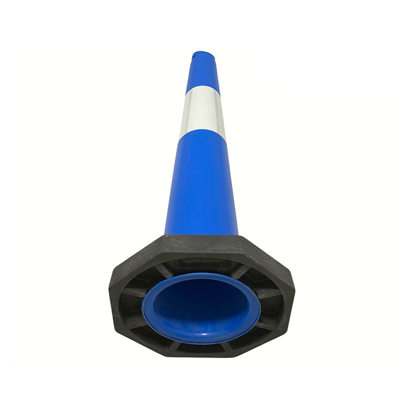 Tragbarer T-TOP-Verkehrskegel aus hochflexiblem PVC für Bauumzäunungen