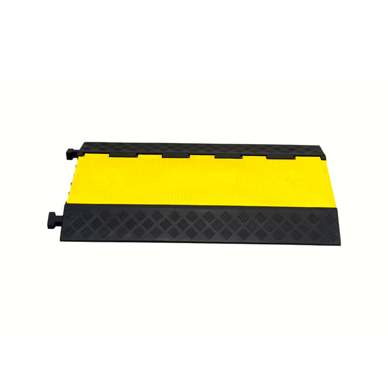 Hochbelastbarer 5-Kanal-Hochleistungskabelschutz aus PVC mit Klappdeckel auf Gummibasis