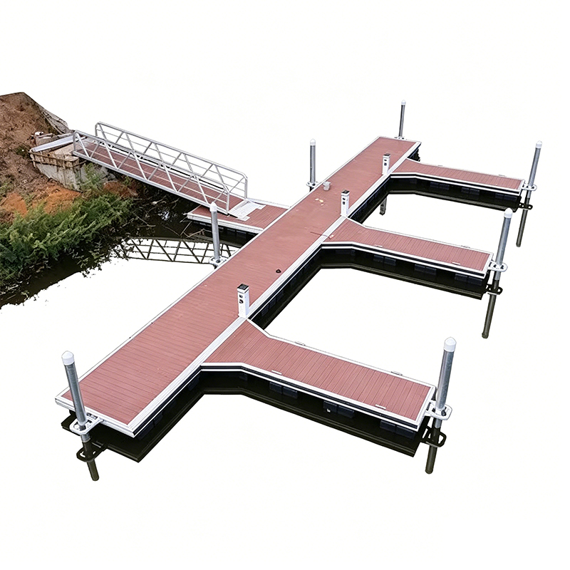 WPC-Terrassendielen für Schwimmdocks