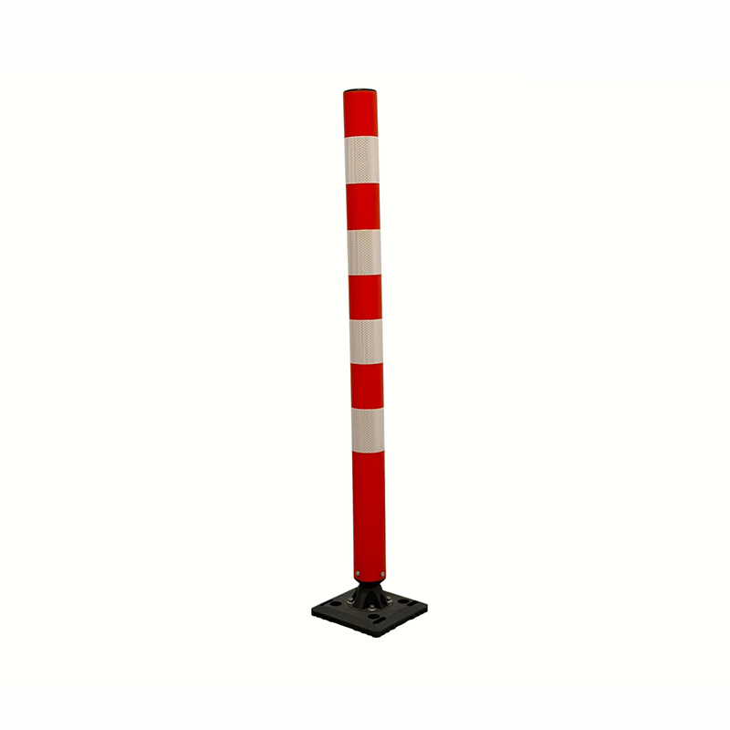 Aufputz-Verkehrsleitpfosten mit verschraubtem Sockel