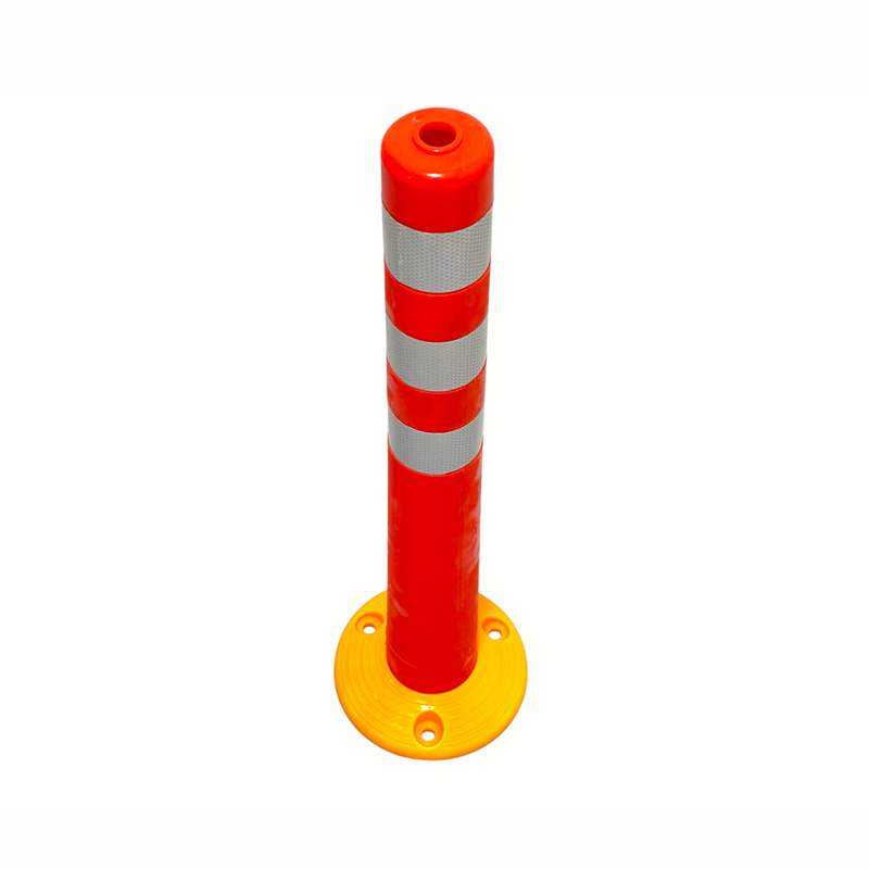 Flexibler PVC-Leitpfosten mit reflektierenden Kragen