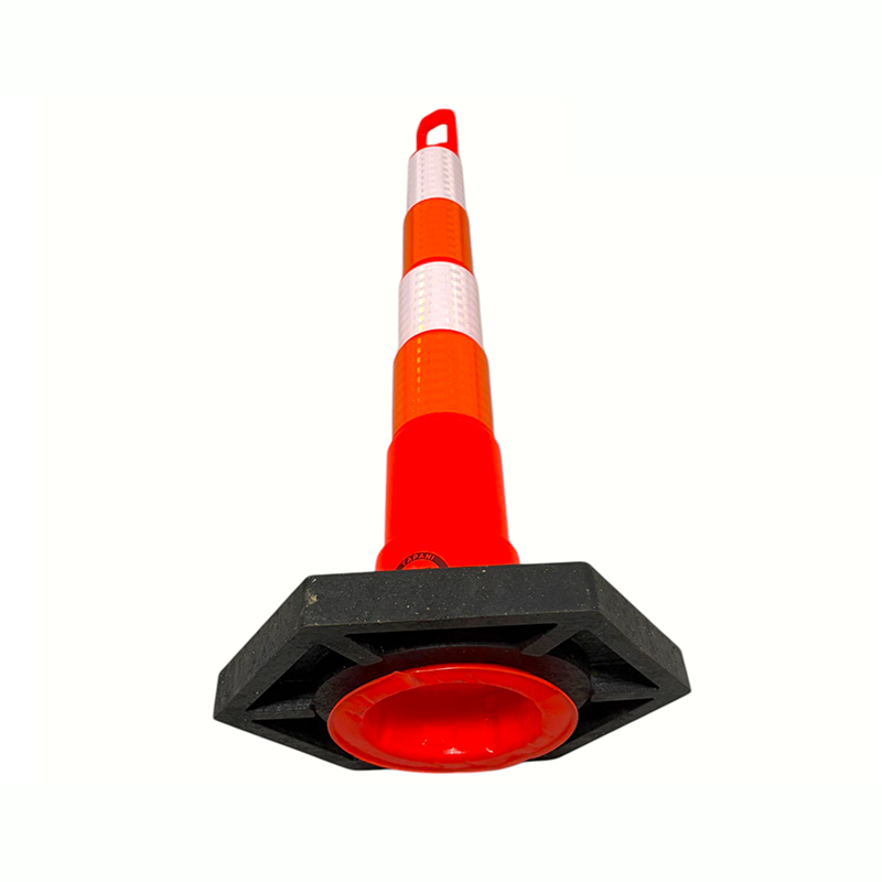 Robuster Verkehrswarnpfosten mit Griff oben