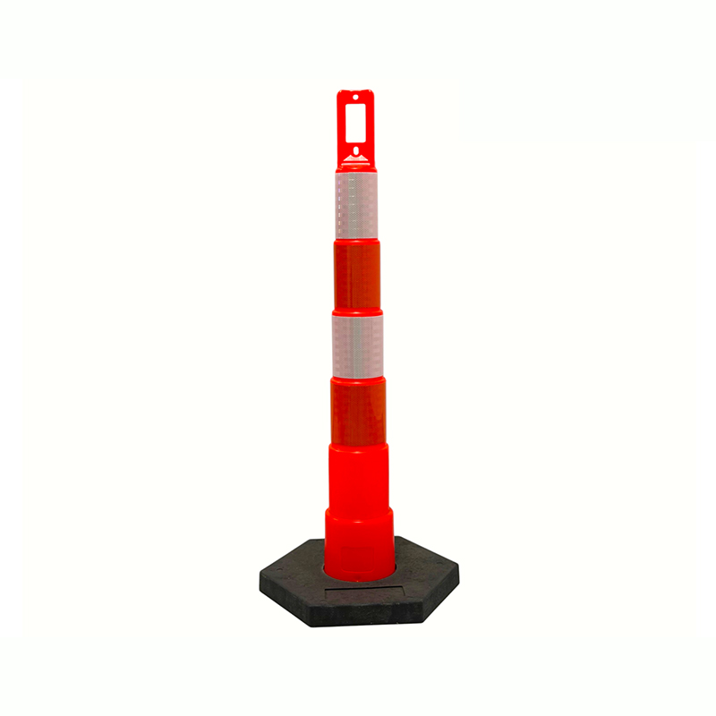 Robuster Verkehrswarnpfosten mit Griff oben
