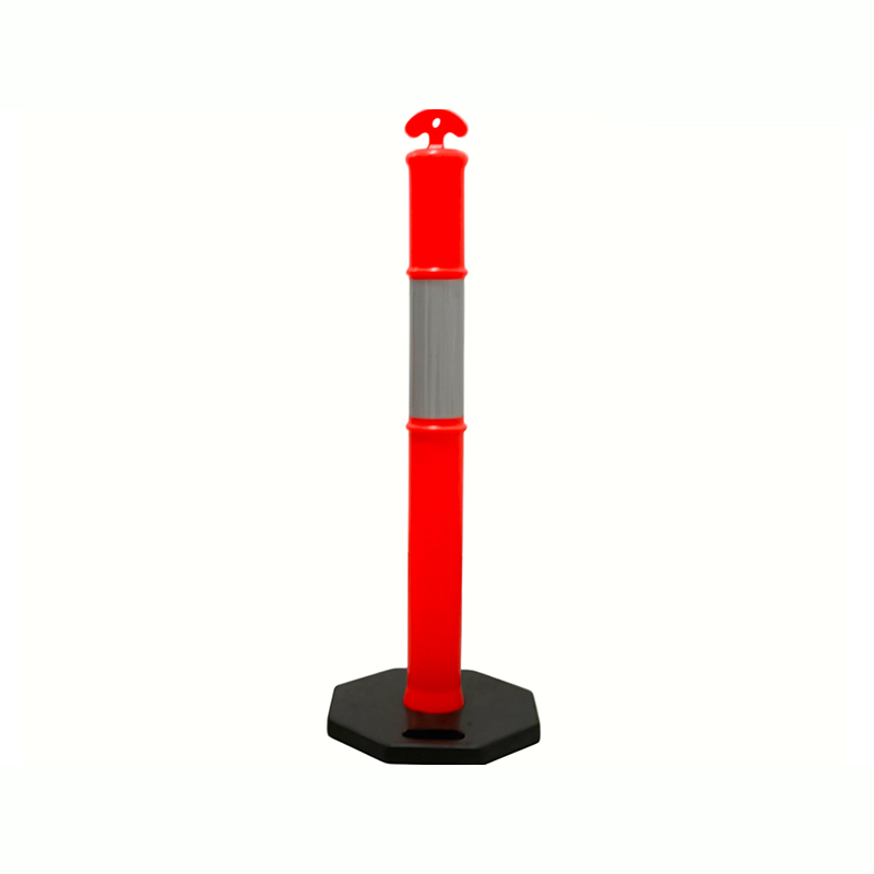 Robuster Verkehrswarnpfosten mit Griff oben