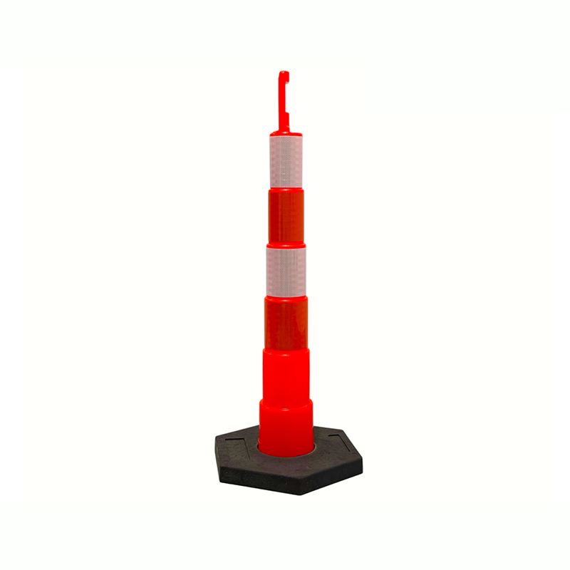 Robuster Verkehrswarnpfosten mit Griff oben