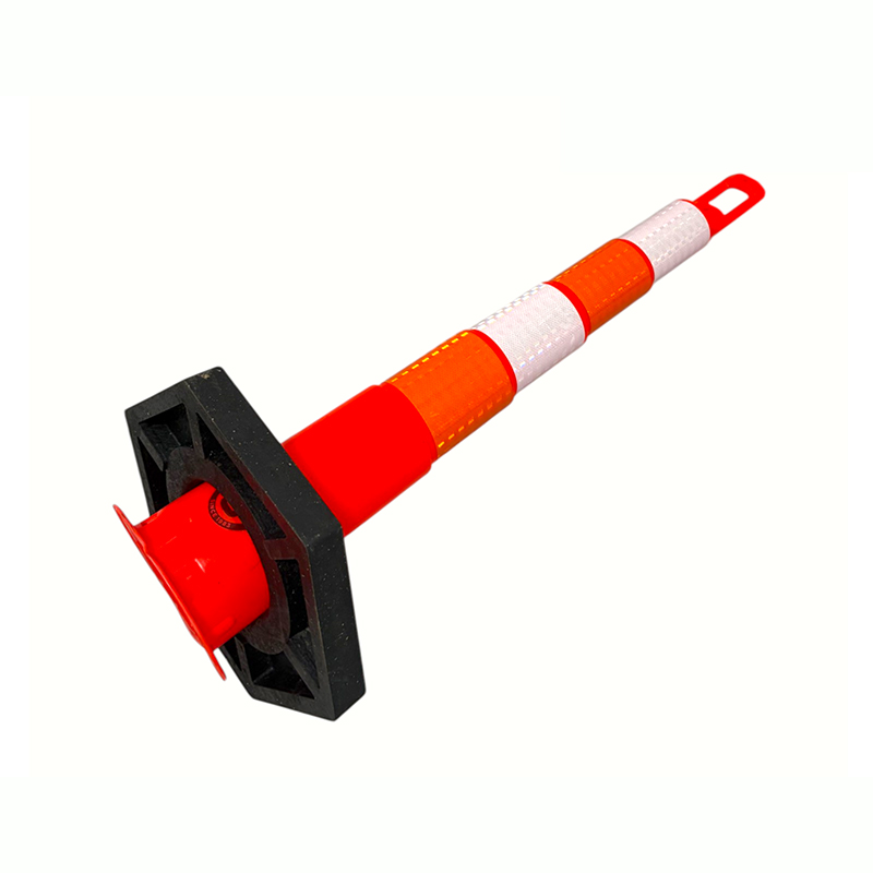 Robuster Verkehrswarnpfosten mit Griff oben