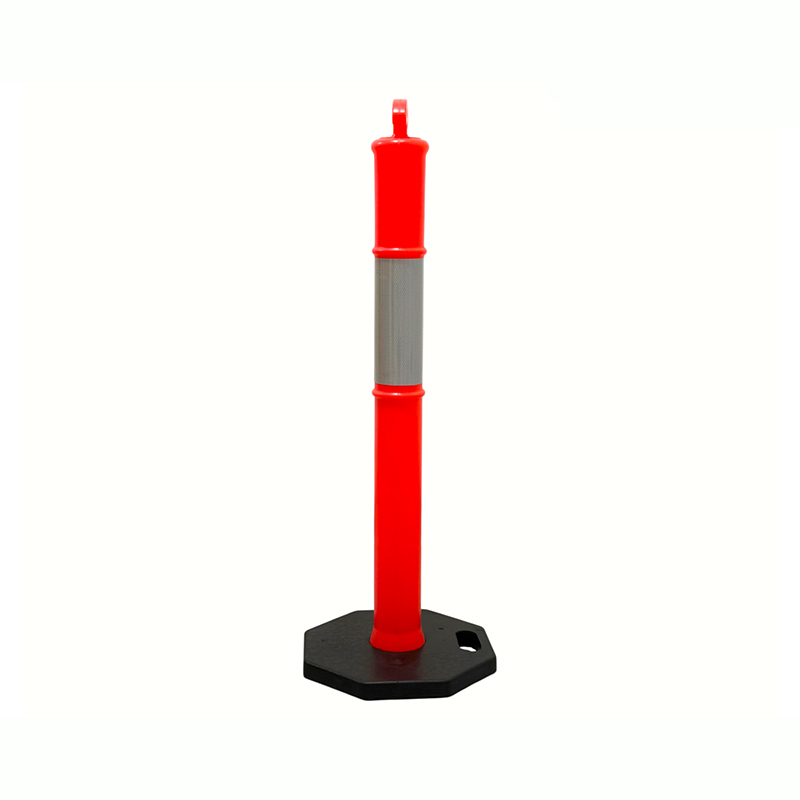 Robuster Verkehrswarnpfosten mit Griff oben