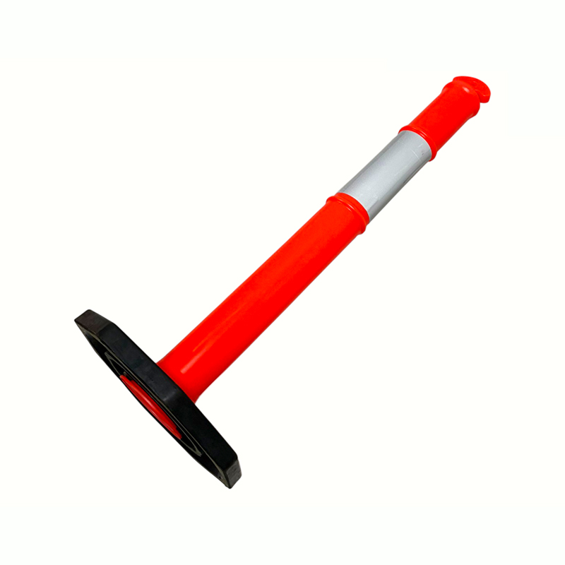 Robuster Verkehrswarnpfosten mit Griff oben