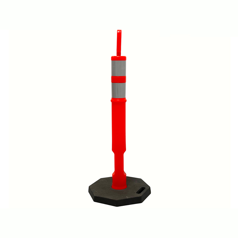 Robuster Verkehrswarnpfosten mit Griff oben