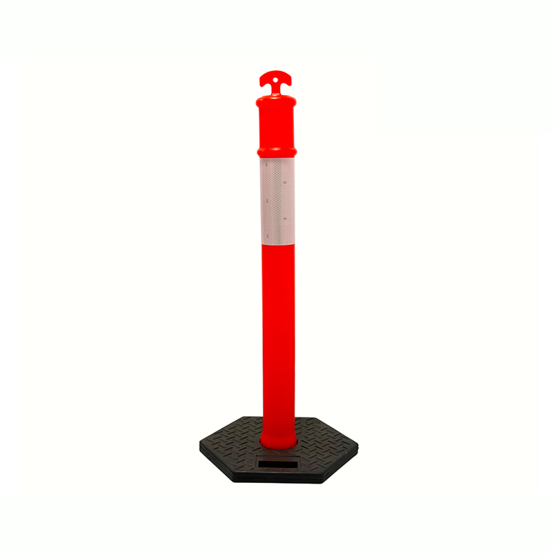 Robuster Verkehrswarnpfosten mit Griff oben
