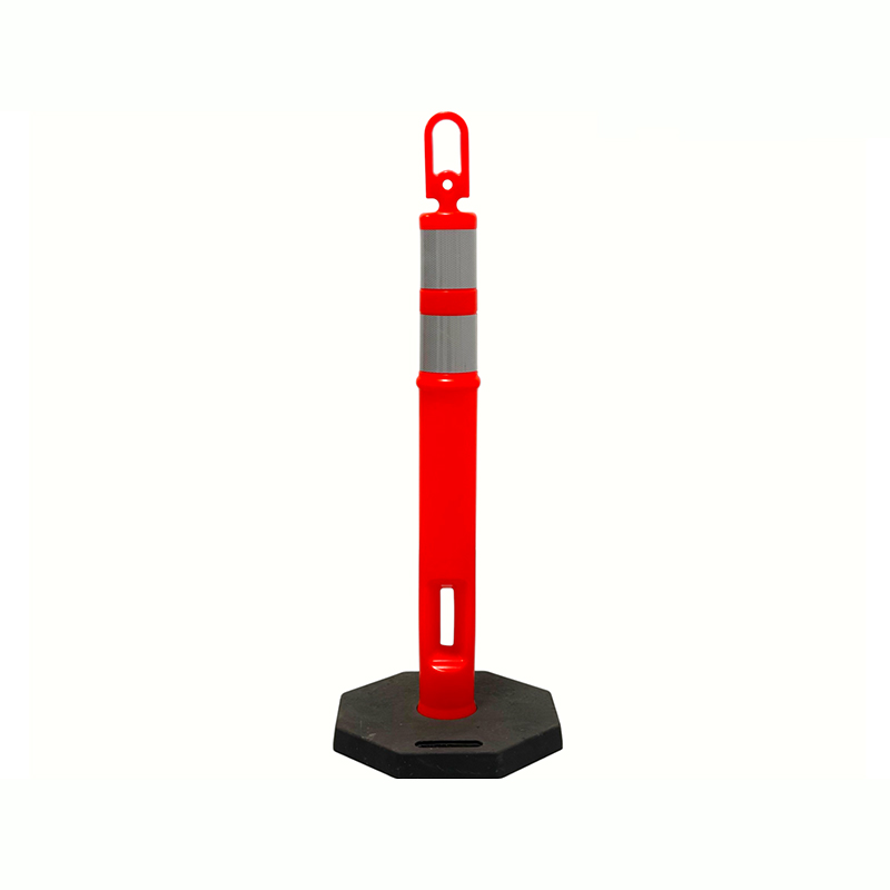Robuster Verkehrswarnpfosten mit Griff oben