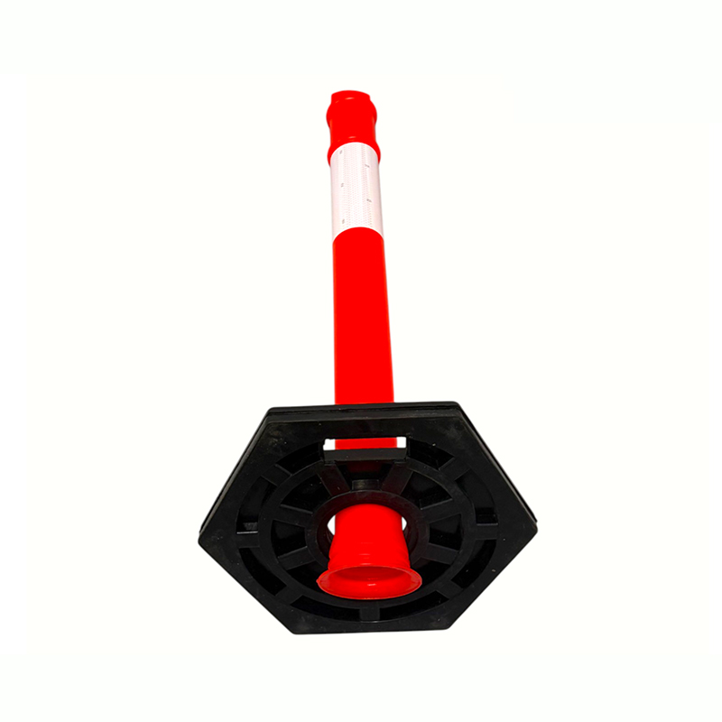 Robuster Verkehrswarnpfosten mit Griff oben