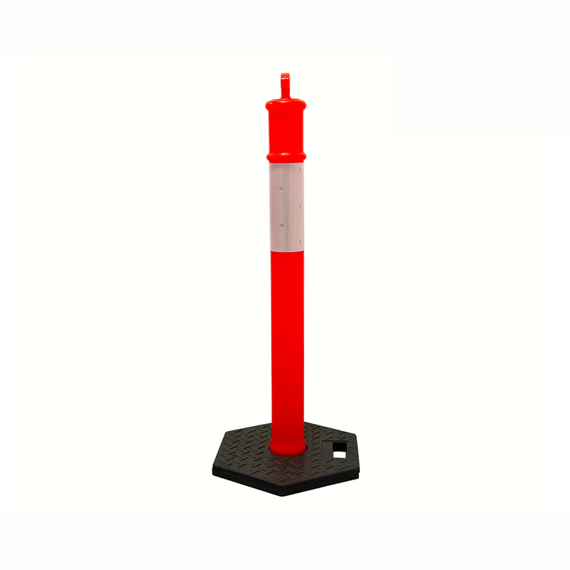 Robuster Verkehrswarnpfosten mit Griff oben