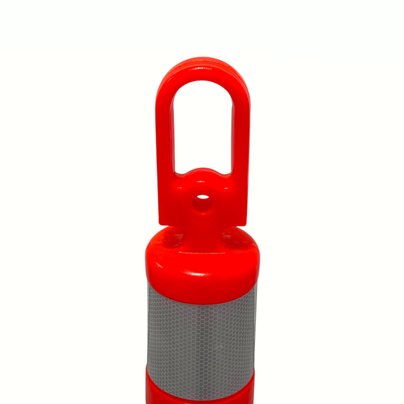 Robuster Verkehrswarnpfosten mit Griff oben
