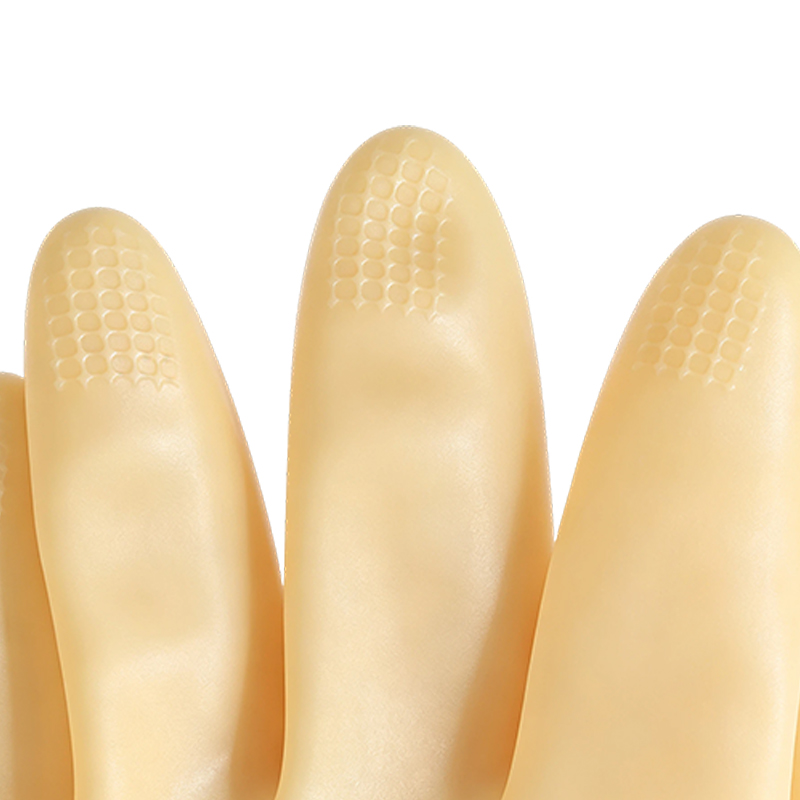 Strapazierfähige säure-/alkalibeständige Latex-Gummihandschuhe