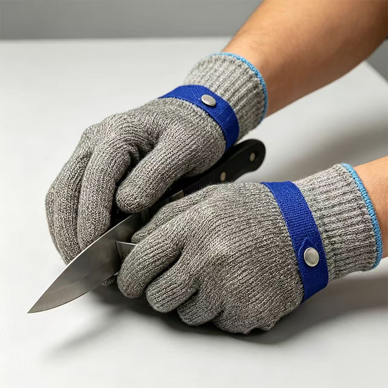 Antibakterielle, schnittfeste Schutzhandschuhe aus Edelstahldraht 316