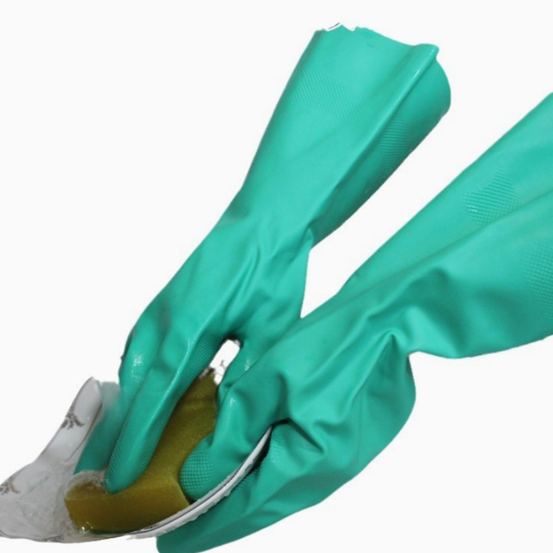 Verdickte, lebensmittelechte Nitrilhandschuhe