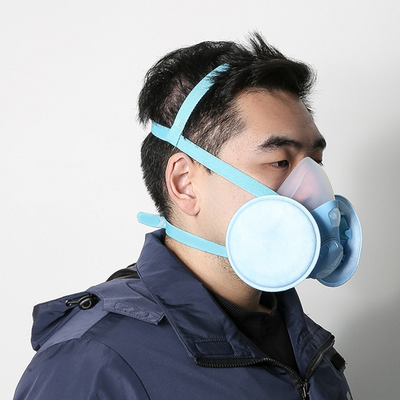 Doppelfilter-Silikon-Gasmaske