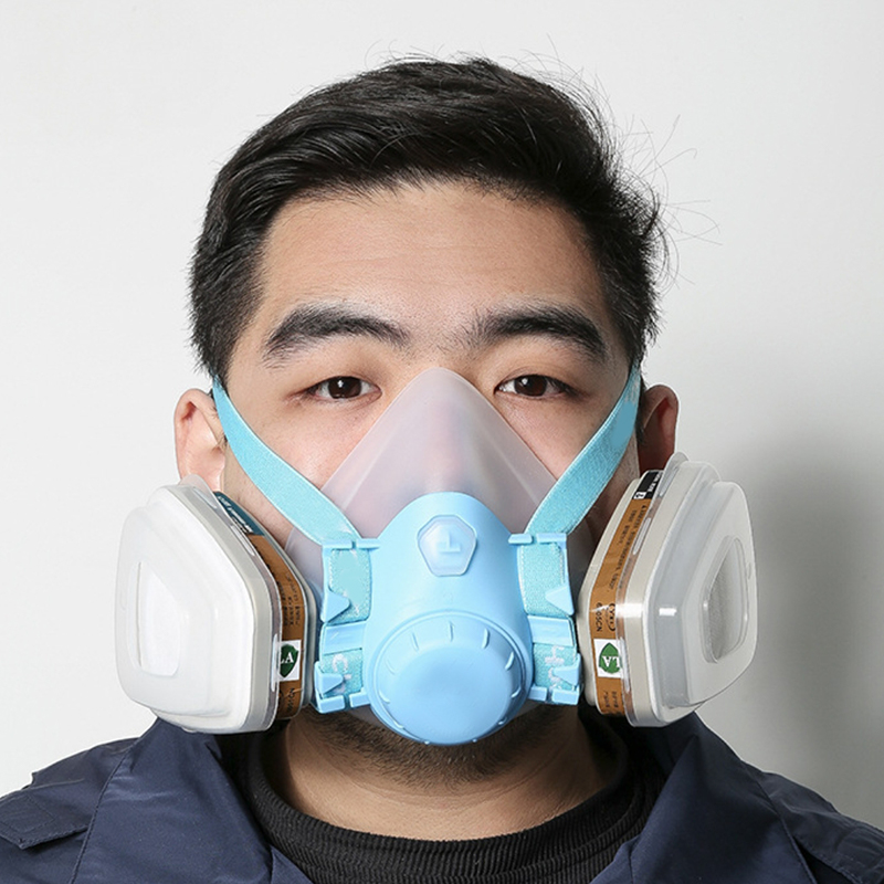 Doppelfilter-Silikon-Gasmaske