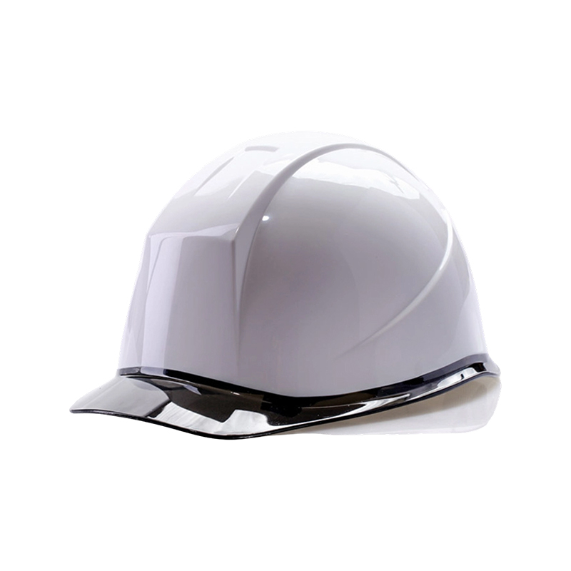 Zweifarbiger Industrieschutzhelm mit transparenter Krempe