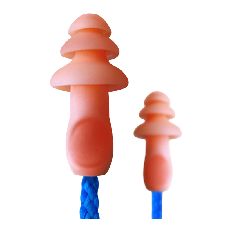 Wiederverwendbare schnurgebundene TPR-Weihnachtsbaum-Ohrstöpsel