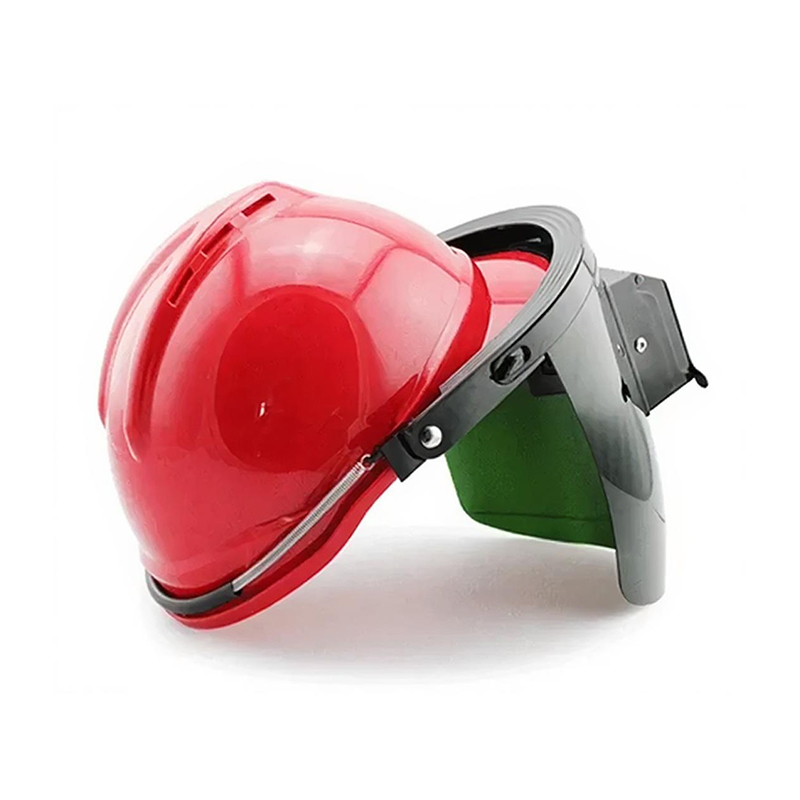 Am Helm montierte, automatisch mattierende Schweißmaske