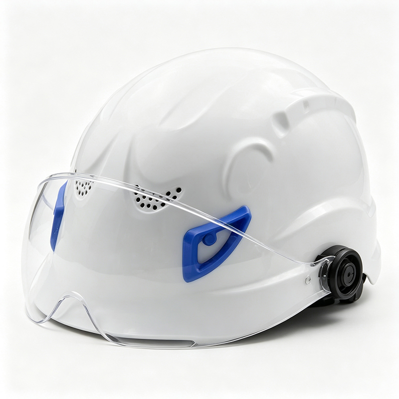 Mehrzweck-ABS-Schutzhelm mit integrierter PC-Brille