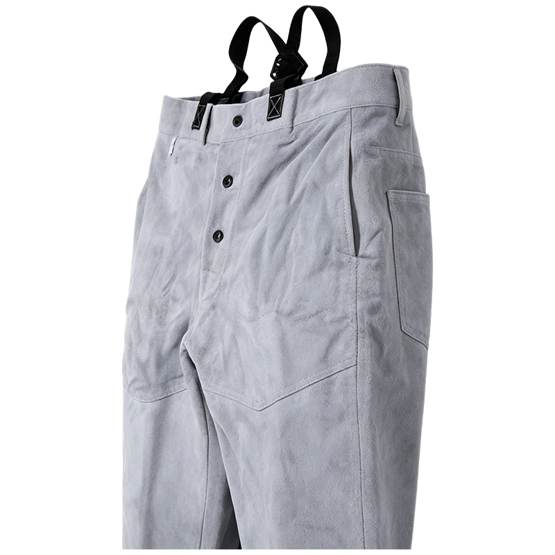 Schweißerhose aus natürlichem Rindspaltleder