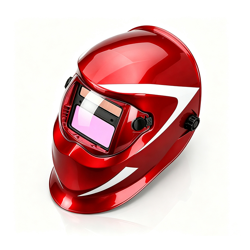 Solarer, automatisch verdunkelnder digitaler Schweißhelm mit Touchscreen-Bedienelementen