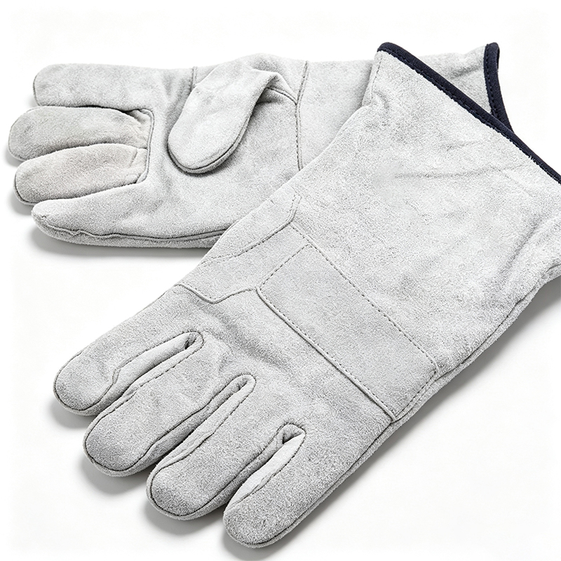 Schweißhandschuhe aus Rindsleder in Primärfarbe