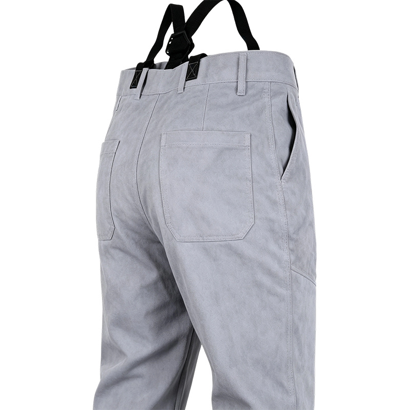 Schweißerhose aus natürlichem Rindspaltleder