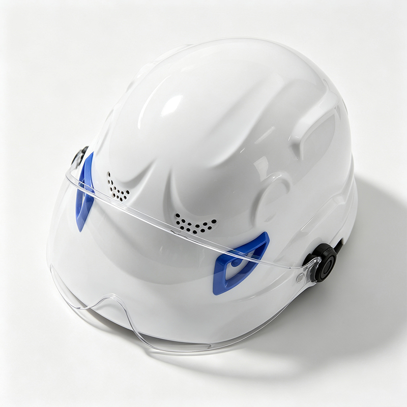 Mehrzweck-ABS-Schutzhelm mit integrierter PC-Brille