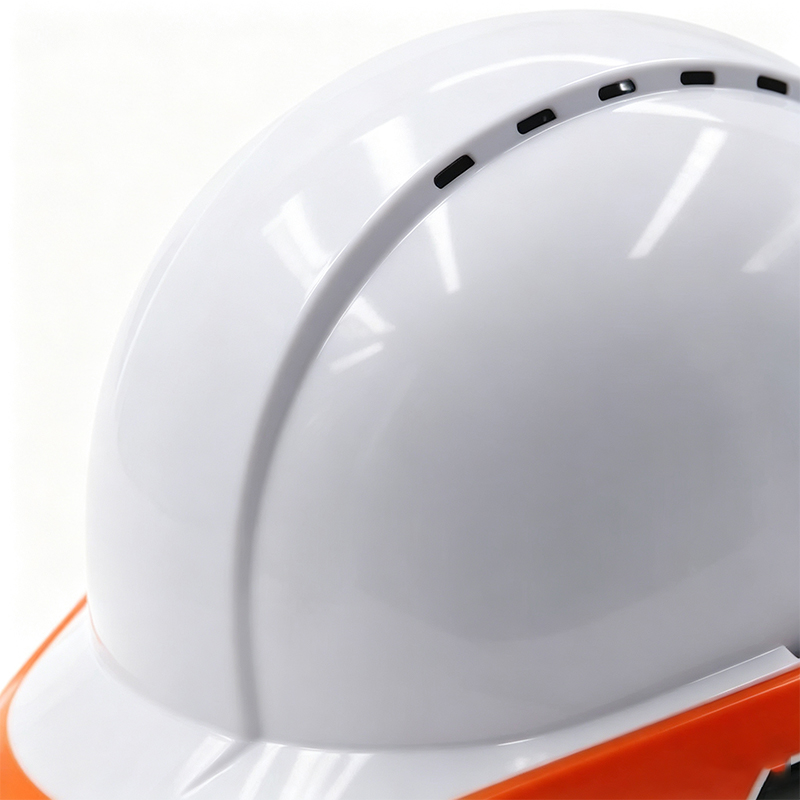 Fluoreszierender Industrieschutzhelm mit hoher Sichtbarkeit