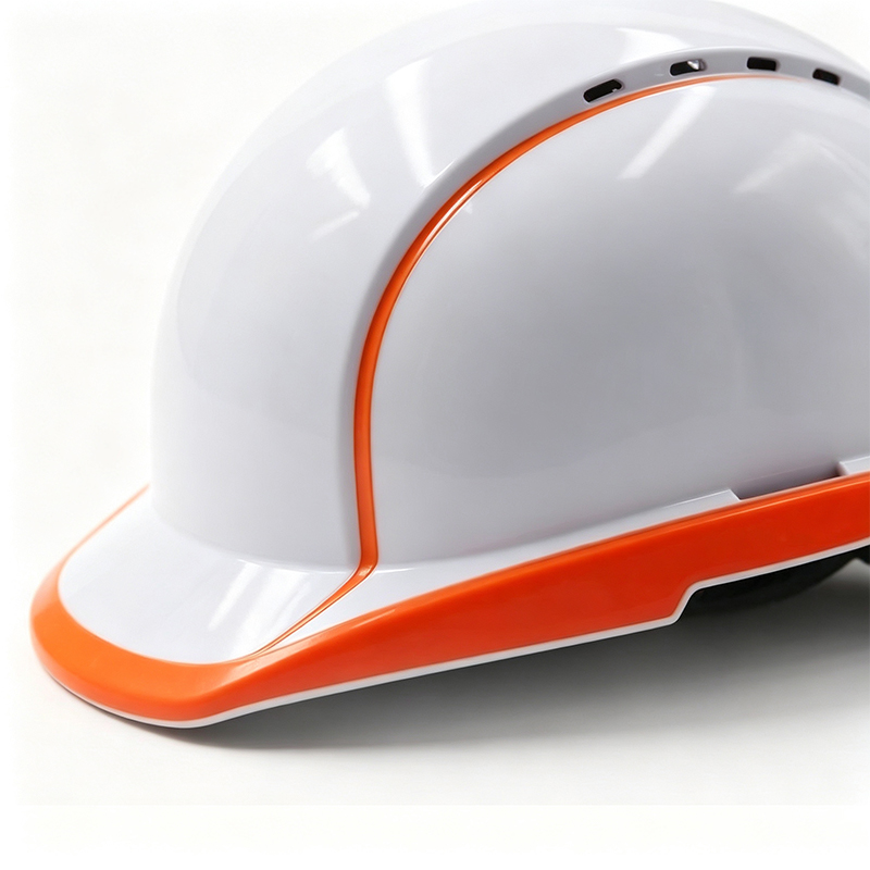 Fluoreszierender Industrieschutzhelm mit hoher Sichtbarkeit