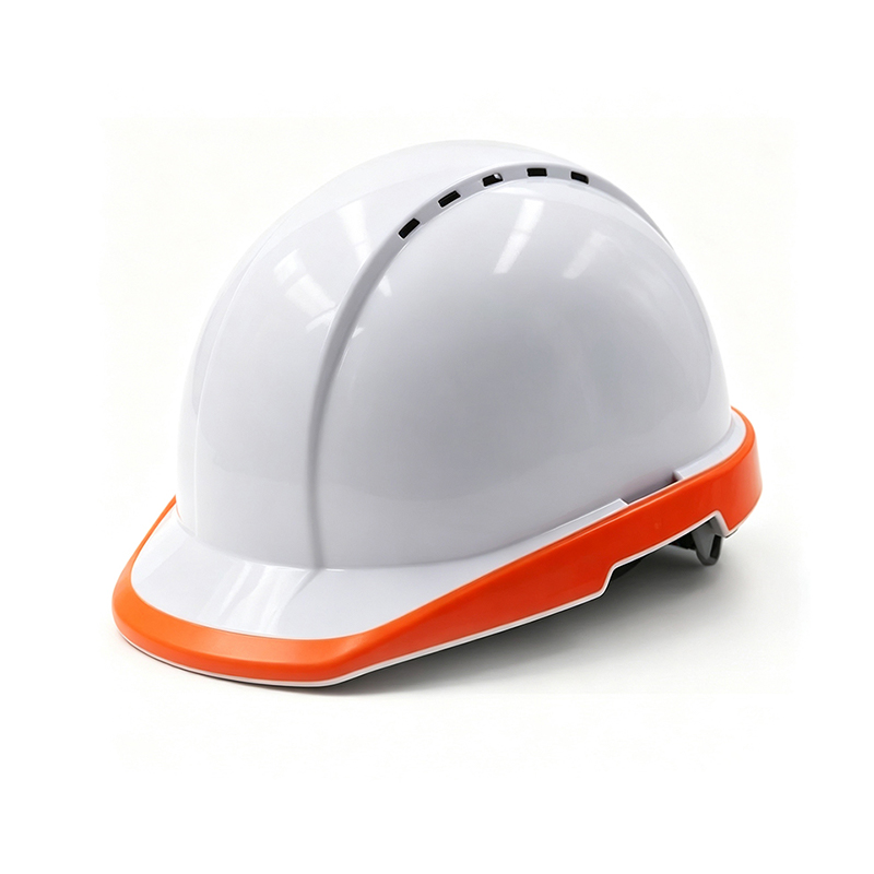 Fluoreszierender Industrieschutzhelm mit hoher Sichtbarkeit