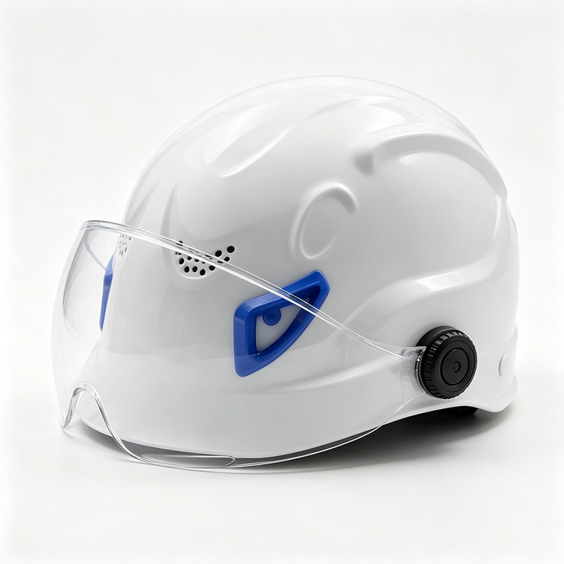Mehrzweck-ABS-Schutzhelm mit integrierter PC-Brille