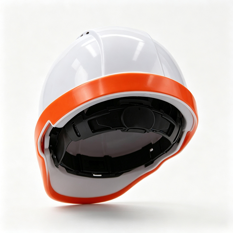 Fluoreszierender Industrieschutzhelm mit hoher Sichtbarkeit