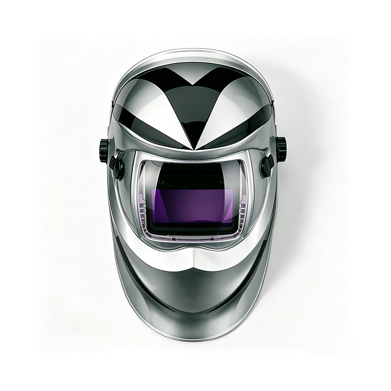 Solarer, automatisch verdunkelnder digitaler Schweißhelm mit Touchscreen-Bedienelementen
