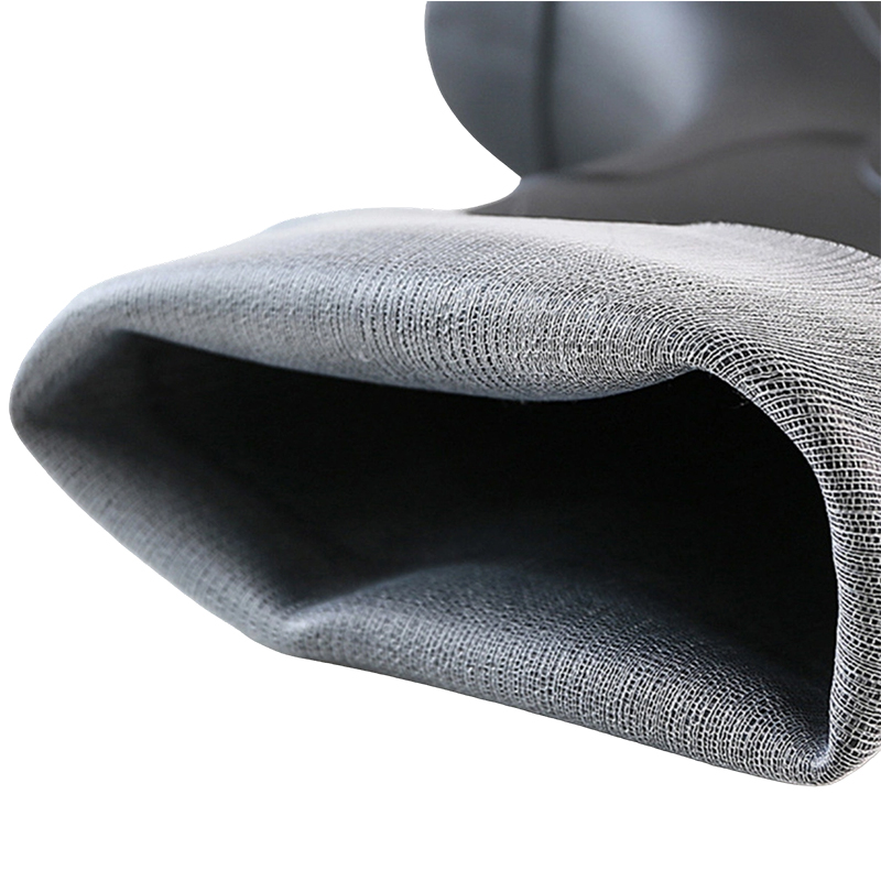 Schwarze PVC-Regenstiefel mit mattierter Stahlkappe