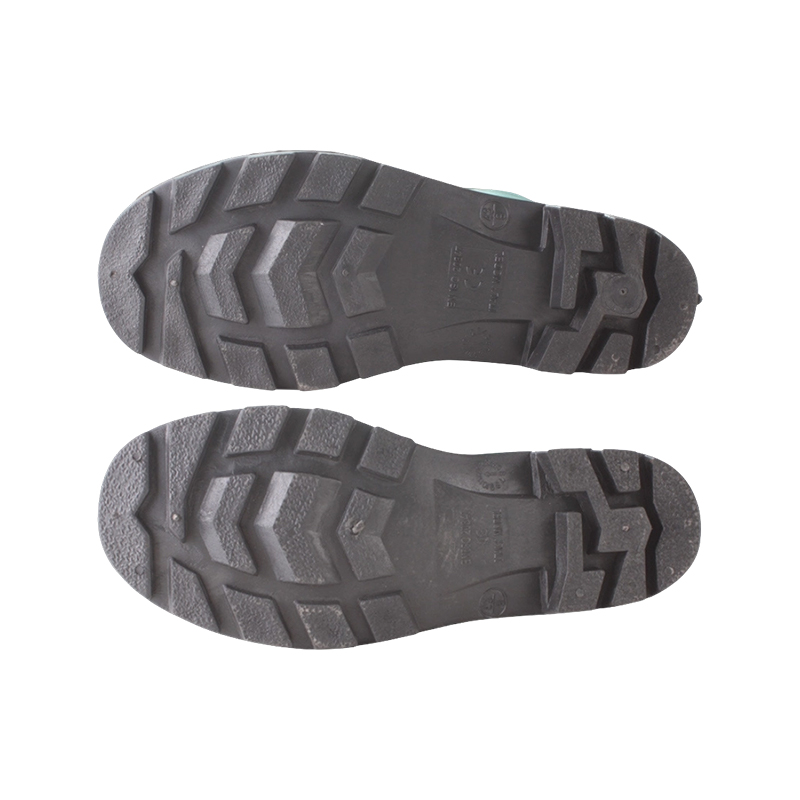 Grüne matte industrielle PVC-Regenstiefel