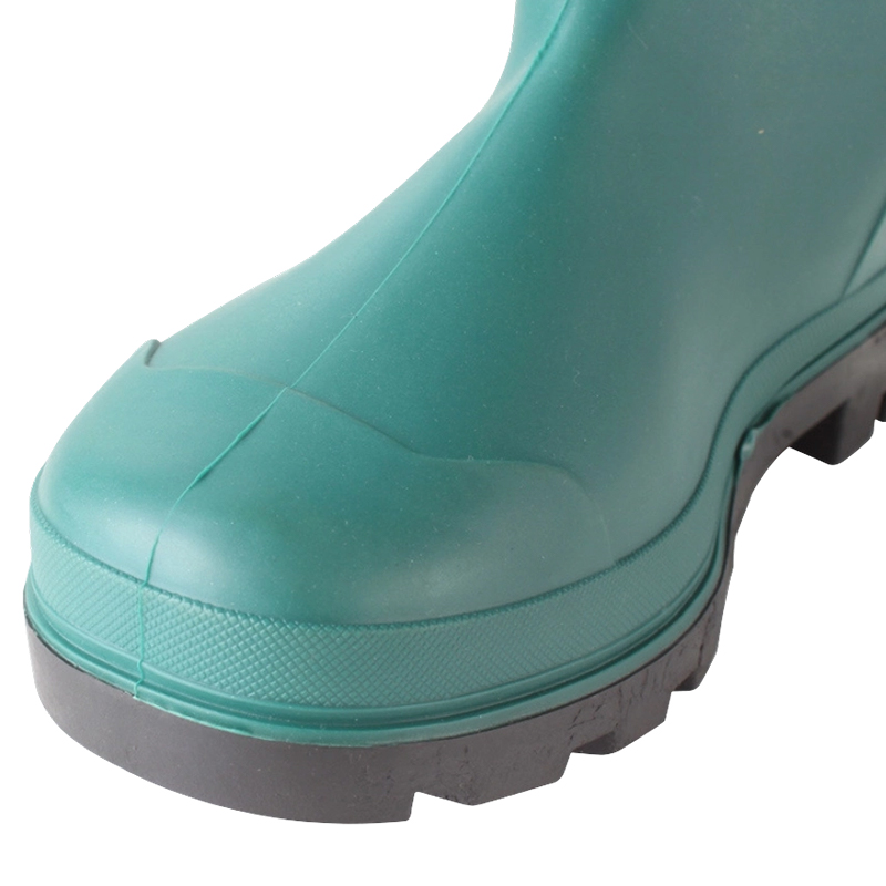 Grüne matte industrielle PVC-Regenstiefel