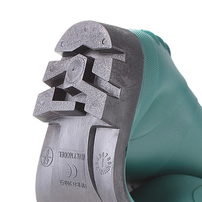 Grüne matte industrielle PVC-Regenstiefel