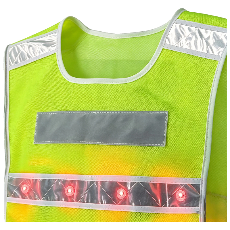 Aktiv beleuchtete LED-Reflektor-Sicherheitsweste